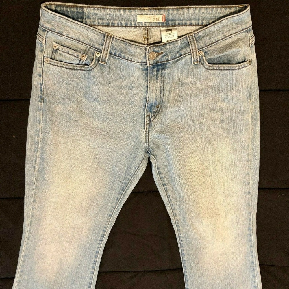 Levi's 545 Size 12 Low Bootcut Light Wash 30x29